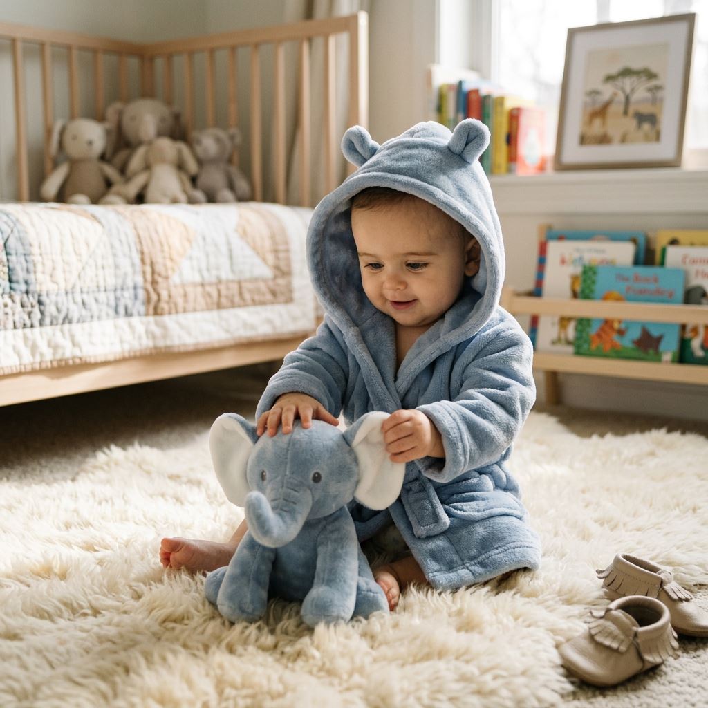 Babytown Elephant Fleece Dressing Gown