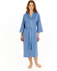 Gaspe Womens Supersoft Satin Edge 44" Kimono Wrap