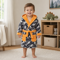 Boys Pixel Camo Dressing Gown