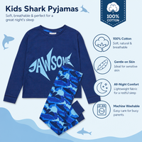 Boys Jawsome Long Pyjamas