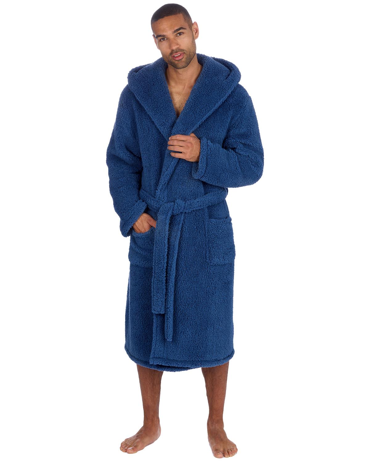 Cargo Bay Mens Borg Fleece Dressing Gown