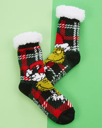 1 Pair Family Grinch Lounge Socks with Grips
