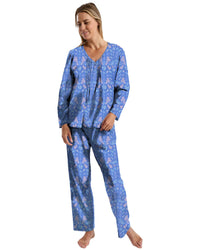 Marlon Womens Autumn Leaf Jersey Pyjamas