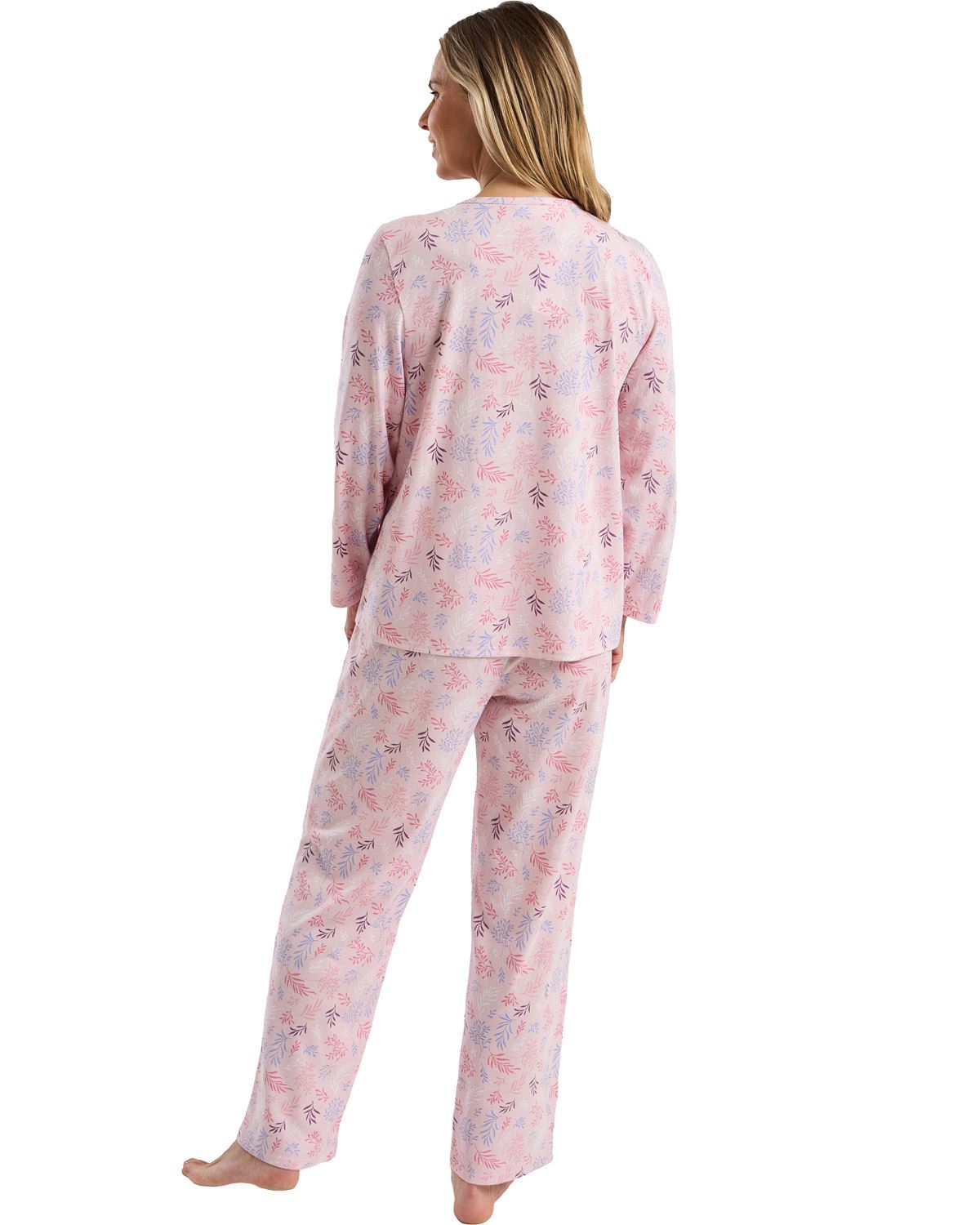 Marlon Womens Autumn Leaf Jersey Pyjamas