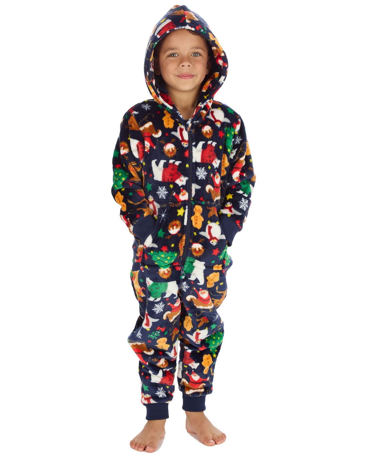 Huggable Matching Family Fleece Christmas Onesies