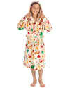 Huggable Kids Christmas Hooded Dressing Gown