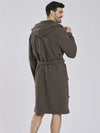 Loungeable Mens Fleece Lined Waffle Dressing Gown