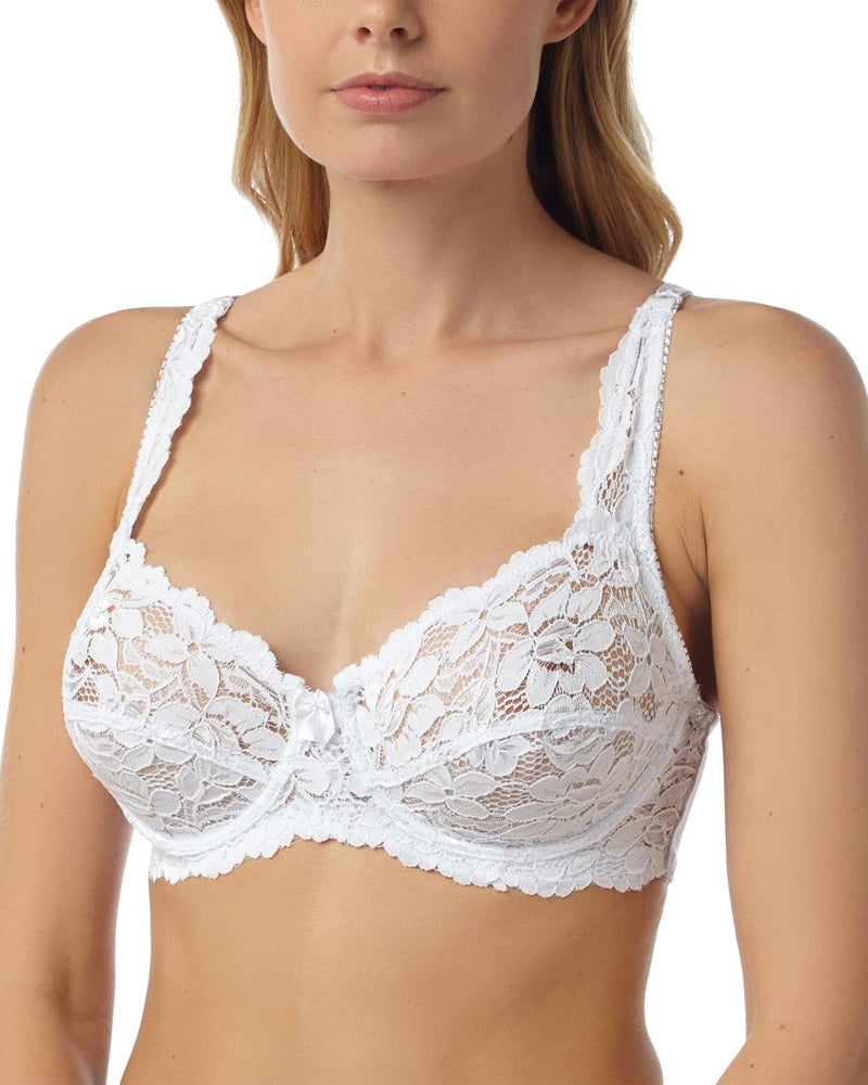 Marlon Womens Scalloped Lace Underwired Bra