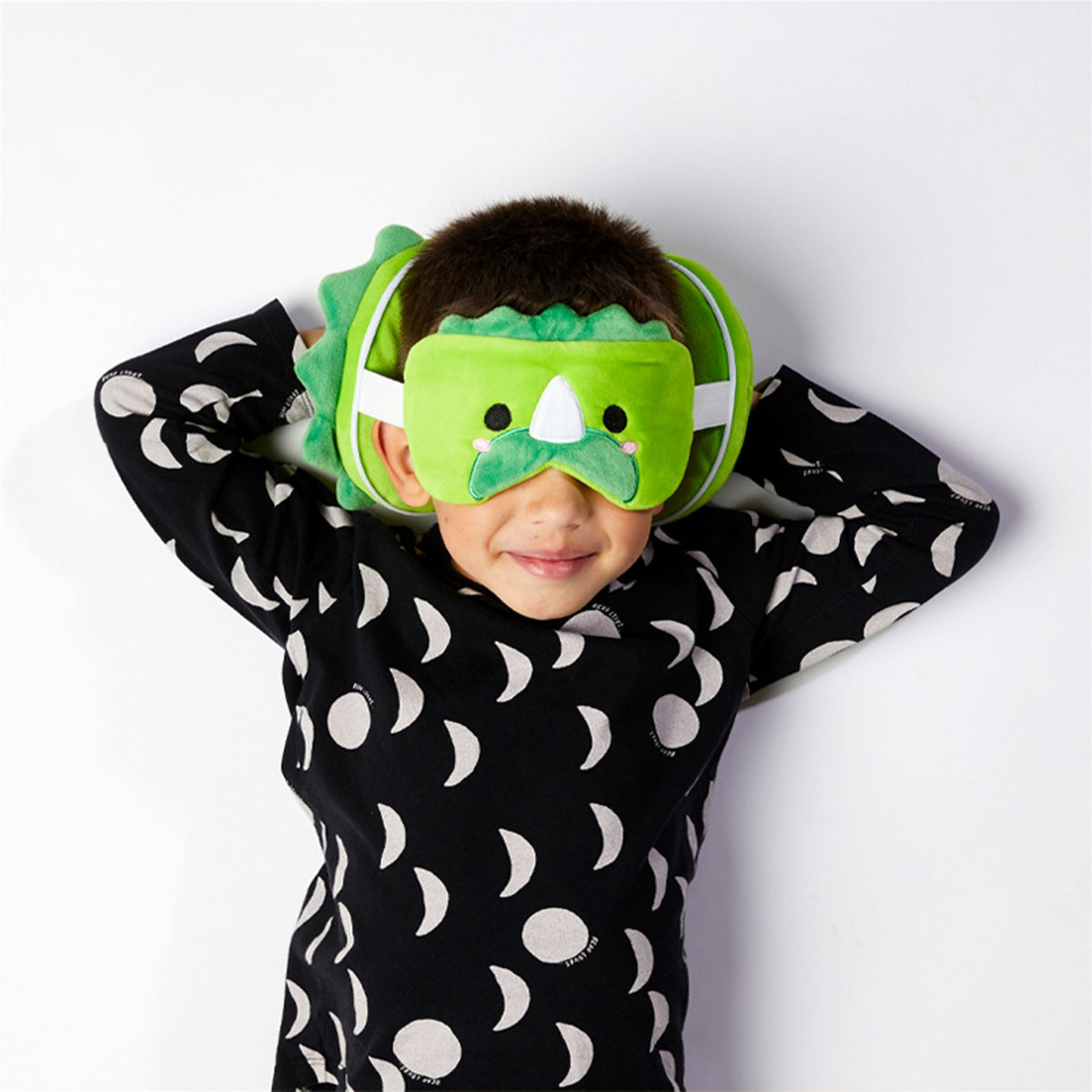 Relaxeazzz Dinosaur Plush Travel Pillow & Eye Mask