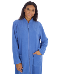 Slumber Hut Womens Zip Fleece Dressing Gown