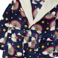 Girls Rainbow Print Dressing Gown