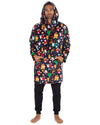 Huggable Unisex Christmas Print Oversized Hoodie