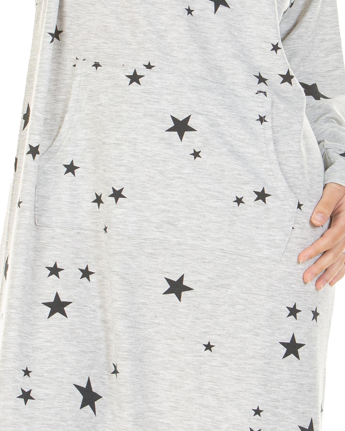 La Marquise Starry Days Cowl Neck Jersey Nightie