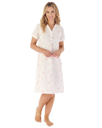 Slenderella Womens 40" Star Print Short Sleeve Nightie