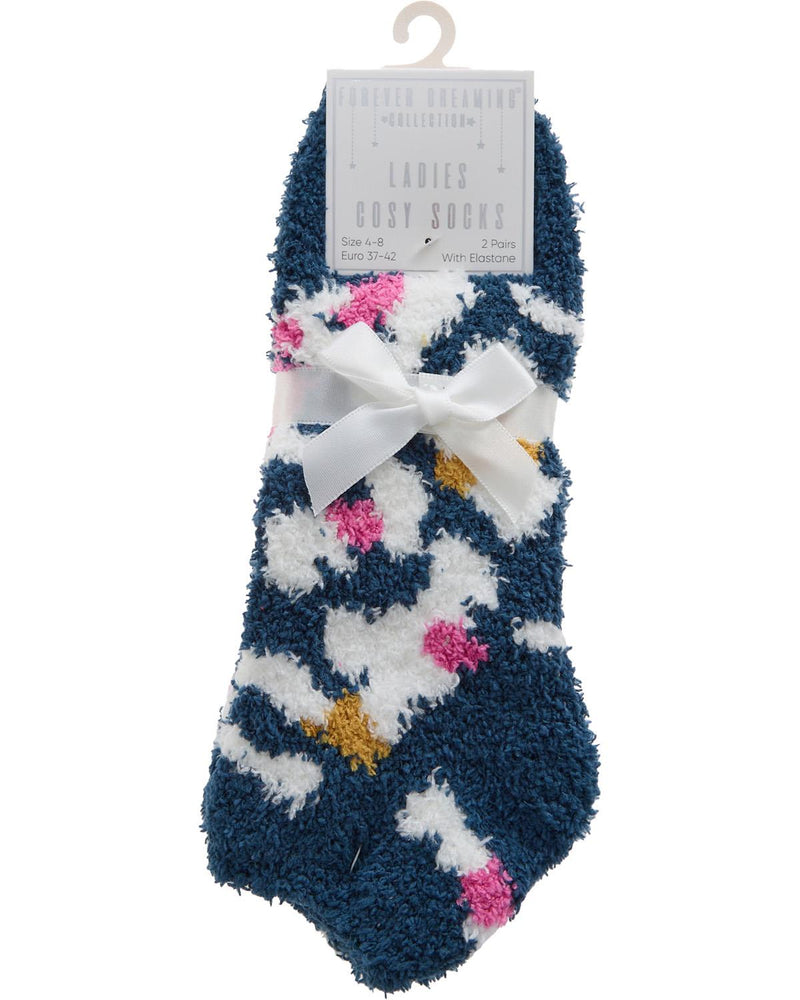 Forever Dreaming Womens 4 Pairs Cosy Trainer Socks