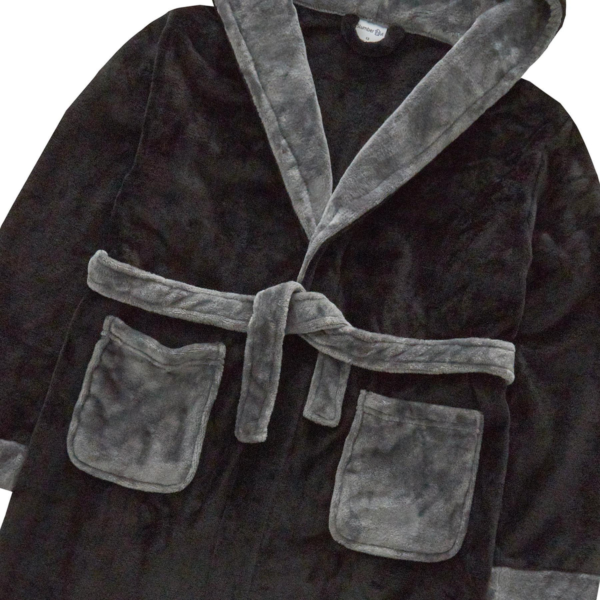 Slumber Hut Boys Contrast Hooded Dressing Gown