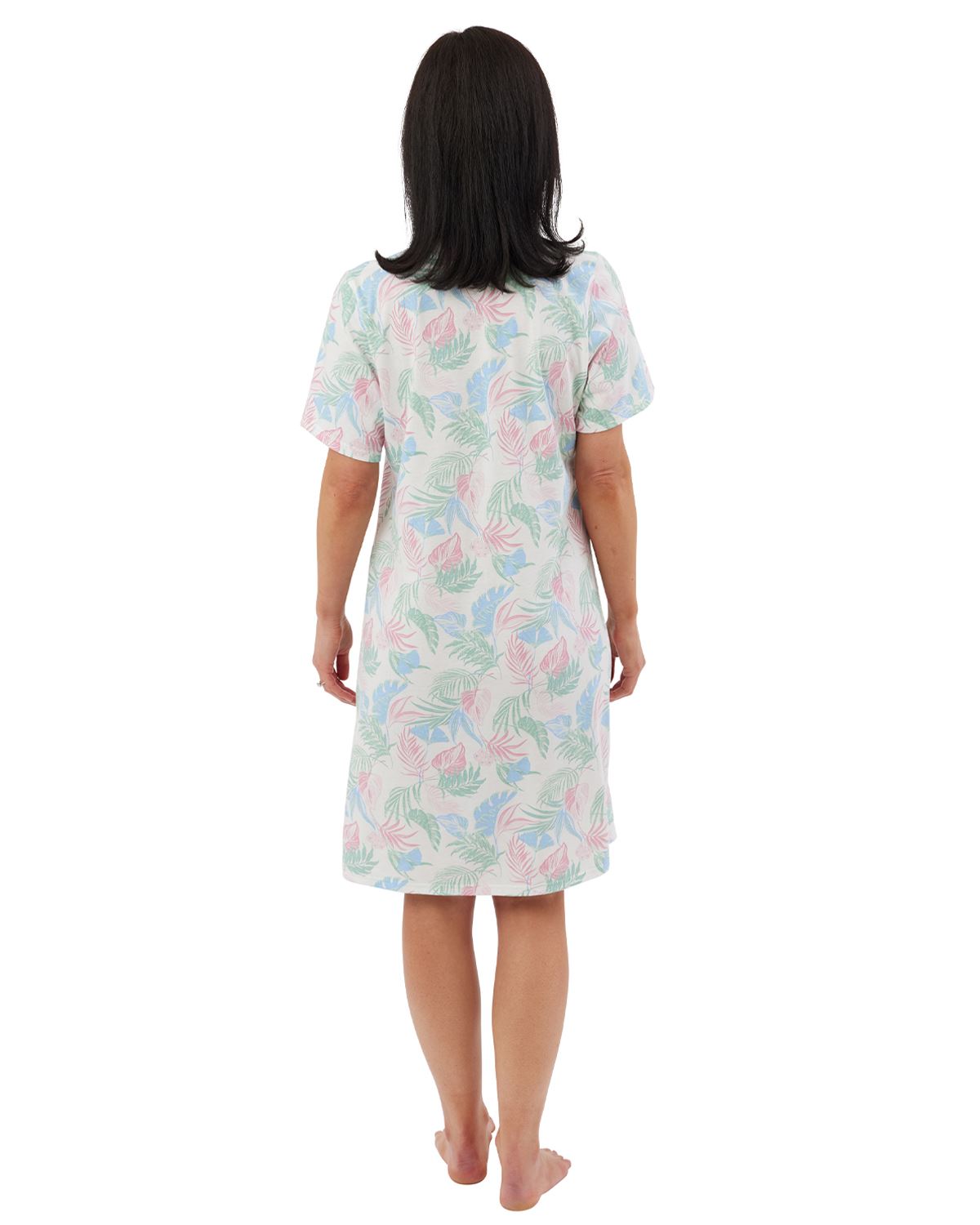 Indigo Sky Womens Tropical Jersey Nightshirt