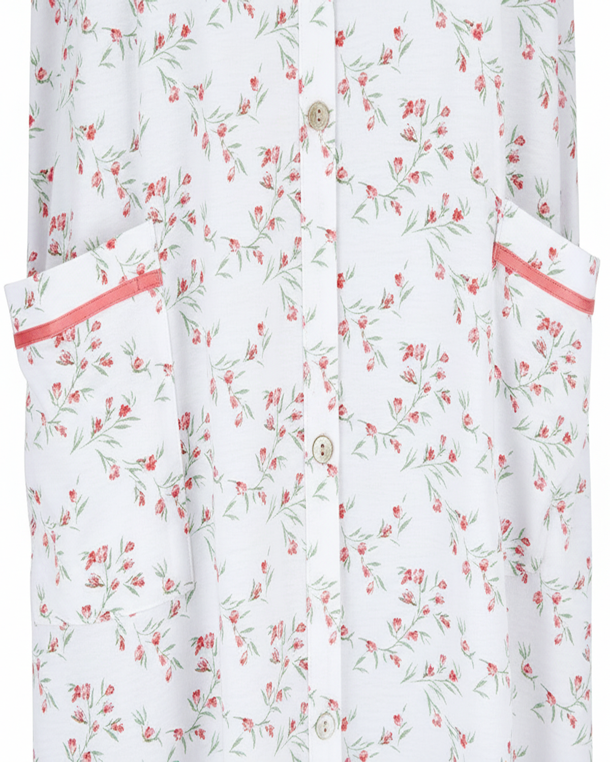 La Marquise Womens 'Moonlit Tulip' Short Sleeve Button Nightdress