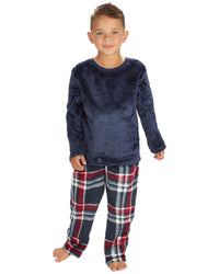 Cargo Bay Boys Polished Fleece Check Pyjamas