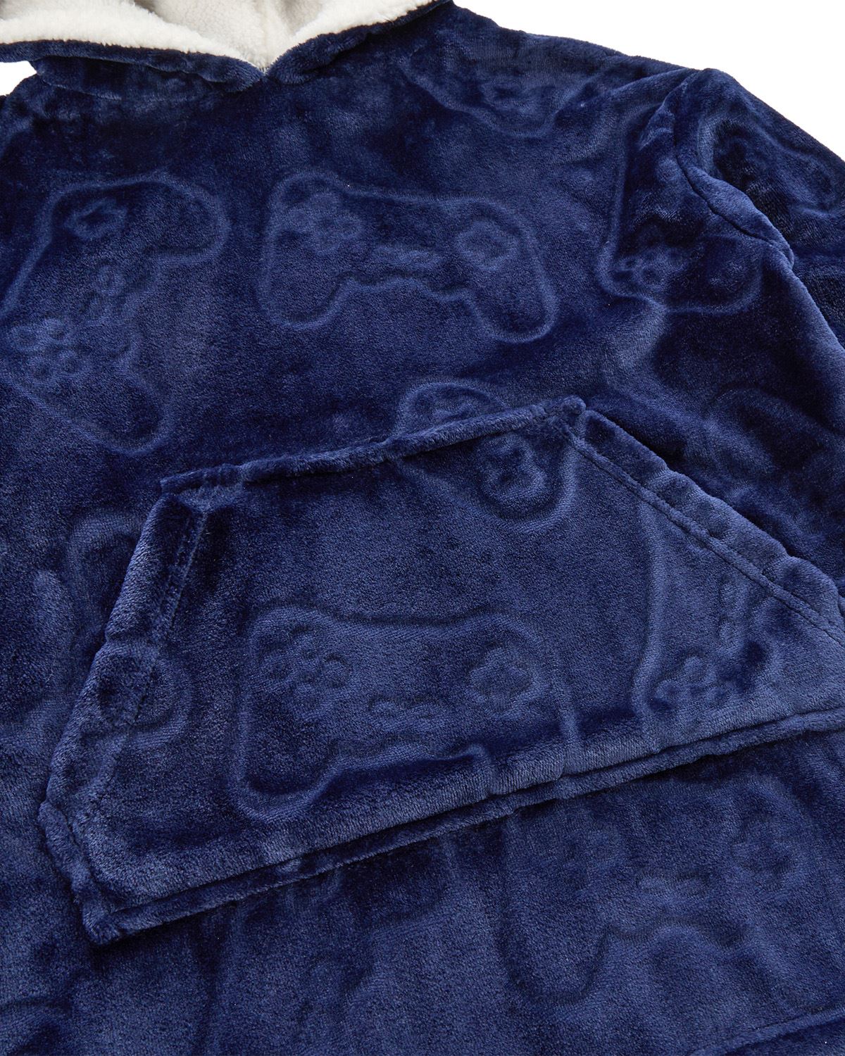 Huggable Kids Embossed Gamer Oversized Hoodie