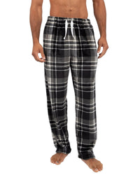 Cargo Bay Mens Polished Fleece Check Lounge Pants