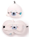Relaxeazzz Kai the Seal Plush Travel Pillow & Eye Mask