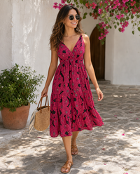 Pistachio Womens Cross Over Summer Dress