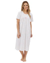 Marlon Womens Harvest Floral 45" Short Sleeve Nightie