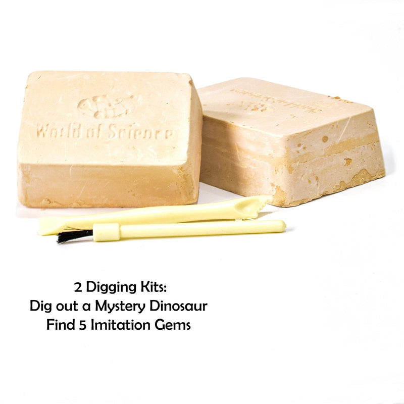 KandyToys 6-in-1 Science Kit - Make Your Own Volcano, Grow Crystal Gems, Dig For Dinosaurs and More!