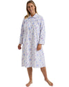 Marlon Womens Floral Bouqeut Wincey 45" Long Sleeve Nightdress