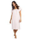Cottonique Womens Jersey Cotton Short Sleeve Nightie