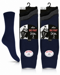 6 Pairs Mens Big Foot Dress Socks