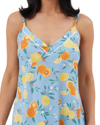 Indigo Sky Womens Lemon Fruit 36" Chemise