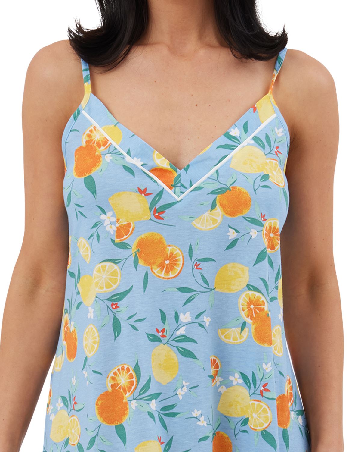 Indigo Sky Womens Lemon Fruit 36" Chemise