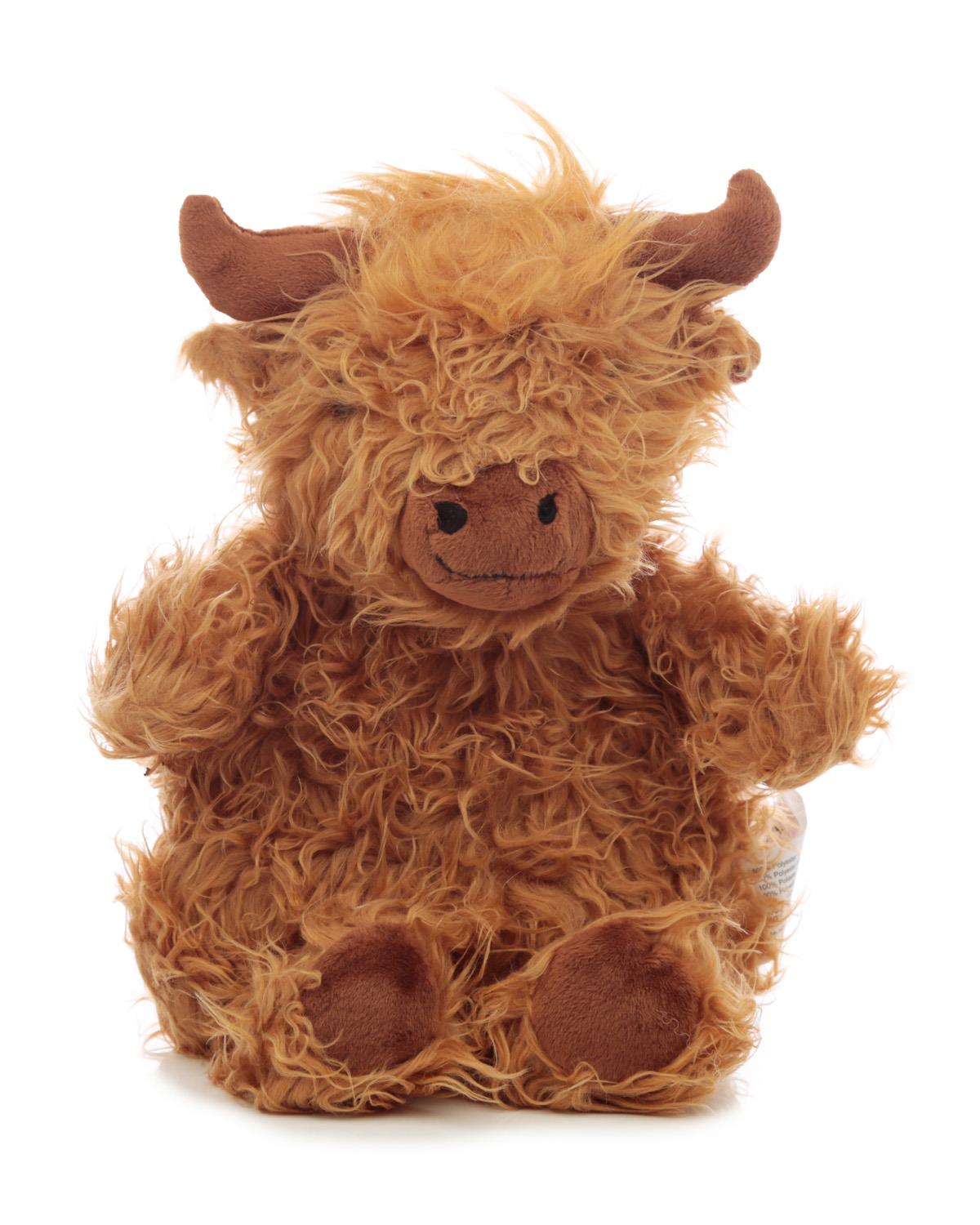 Highland Coo Cow Microwavable Plush Lavender Heat Pack