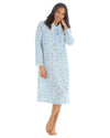 Womens Long Sleeve Woven Poplin Nightie