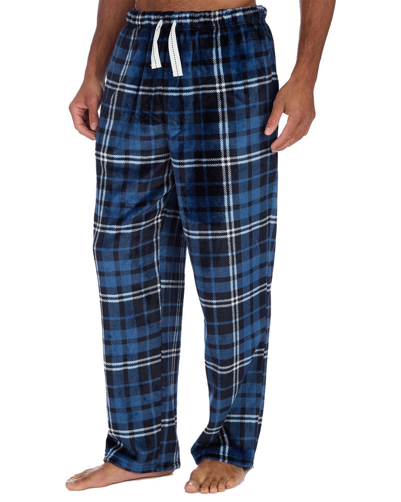 Cargo Bay Mens Polished Fleece Check Lounge Pants