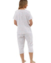 Marlon Womens Harvest Floral Jersey Cropped Pyjamas