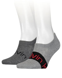 Calvin Klein Mens 2 Pack Footie High Cut Socks