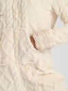 Loungeable Womens Cable Cut Faux Fur Trim Onesie