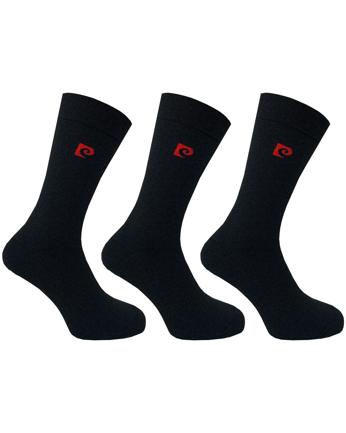 Pierre Cardin 3 Pack Mens Cotton Plain Socks