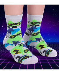Boys 6 Pack Football/Gaming Socks