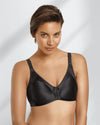 Naturana Womens Minimiser Soft Cup Bra - Black