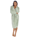 Huggable Womens Super Soft Flannel Fleece Hooded Robe