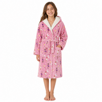 Girls Ballerina Hooded Dressing Gown
