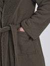 Loungeable Mens Fleece Lined Waffle Dressing Gown