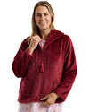 Marlon Womens Swirl Fleece Zip Bedjacket
