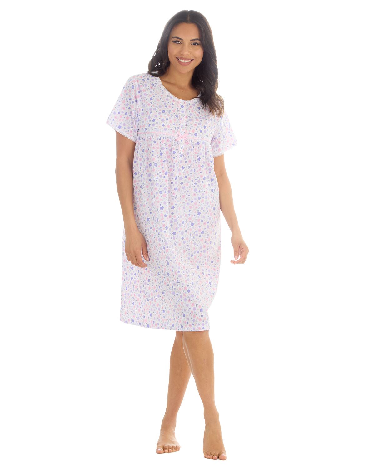 Countess Christie Womens Short Sleeve Woven Nightie