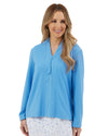 Marlon Women Waffle Zip Bed Jacket