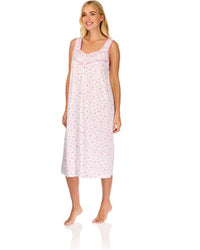 La Marquise Womens 'Vintage Blossoms' Sleeveless Nightie